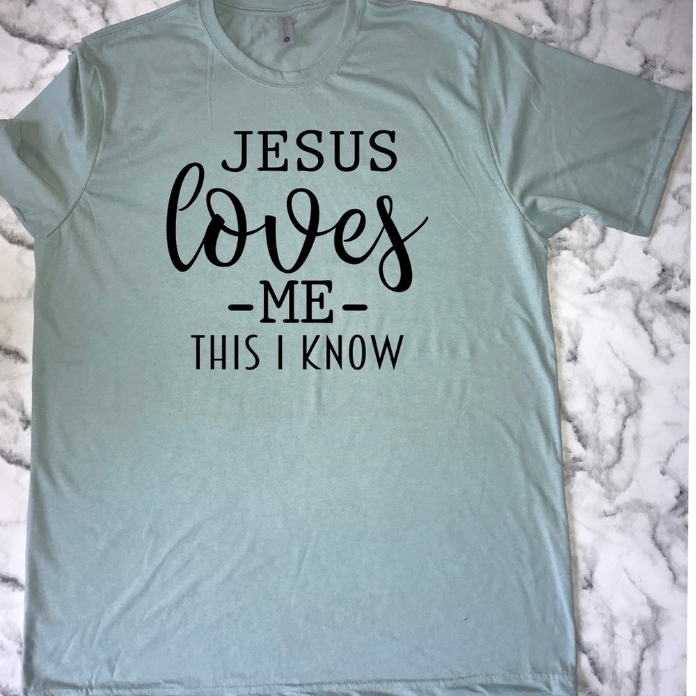 Jesus loves me shirt. New